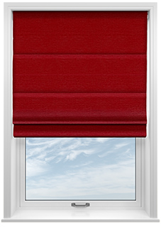 Maurice, Red - Roman Blind
